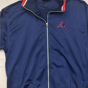Kappa Blue Track Jacket with Red Trim